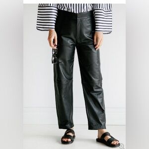 toteme leather pants
